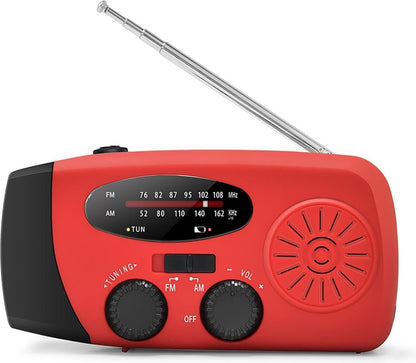 Noodradio met zaklamp en powerbank (2025 model)